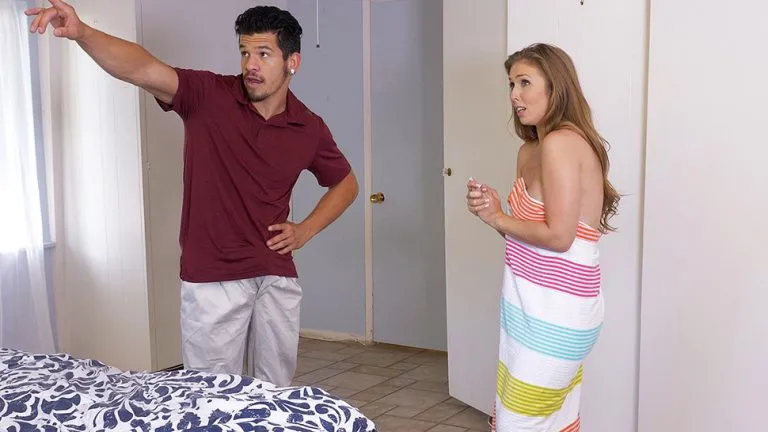 Exhibitionist Nanny Gets The Wrong Kind Of Attention